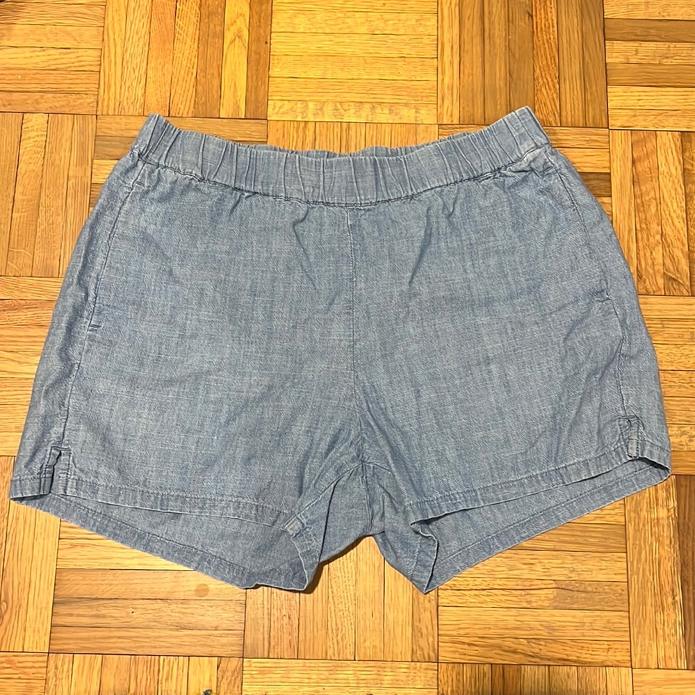 [madewell] pull on chambray shorts, sz S